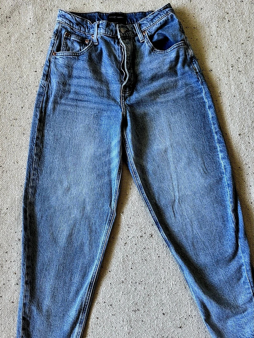 Lucky Brand 80s Curve High Rise Taper Jeans Women’s 8/29 Light Wash Mom Jeans